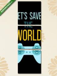 Többrészes Vászonkép, Let's save the world(125x40 cm, B01)