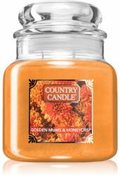 The Country Candle Company Golden Mums & Honey Crisp lumânare parfumată 453 g