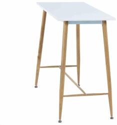  Bárasztal, fehér/bükk, MDF/fém, 110x50 cm, DORTON (0000297902) - pepita - 47 290 Ft