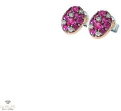 Fülbevaló Ponte Vecchio 18 karátos rubin gyémánt fülbevaló - CO1574RUR