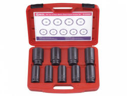 Genius Tools seturi de chei pneumatice, metrice, lungi, 3/4", 9 piese (IS-609MD) (MK-IS-609MD)