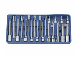 Genius Tools Set de biți T-torx în soclu, 3/8" și 1/2", 24 de bucăți (BS3424T) (MK-BS3424T)