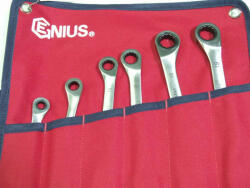 Genius Tools set de chei cu clichet cu stea, 8-19mm, 6 piese (GW-7006M) (MK-GW-7006M)