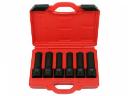 Ellient Tools set de chei pneumatice, E-torx și cu 12 lame, metrice, lungi, 3/4", 6 bucăți (AT8106A) (MK-AT8106A) Set capete bit, chei tubulare