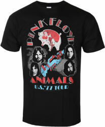 NNM Tricou bărbați Pink Floyd - Animals US Tour 1977 - Negru - DRM13048000