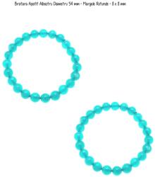  Bratara Amazonit Diametru 54 mm - Margele Rotunde - 8 x 8 mm