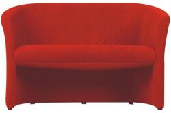 Mobikon Fotoliu dublu tapiterie textil rosu Cuba 124x60x77 cm (07012672)