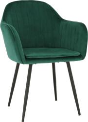 Mobikon Fotoliu tapiterie catifea verde smarald Zirkon 56x55x82 cm (0000256890)