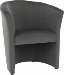 Mobikon Fotoliu tapiterie textil gri Cuba 65x60x77 cm (0000263045)