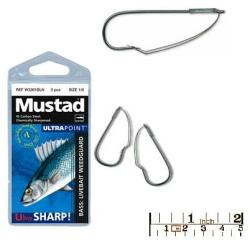 Mustad Carlig Mustad CIRLIG NEGRU. NI, TIJA LUNGA CU SIGURANTA nr. 2/0 (M.W3261BLN.02)