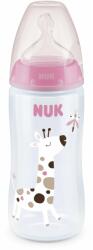 Nuk FC+ cumisüveg hőmérséklet-ellenőrzővel 300 ml, rózsaszín (BABY3513c)