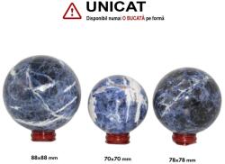  Sfera Sodalit Minerala Naturala - 70-88 x 70-88 mm - 1 Buc