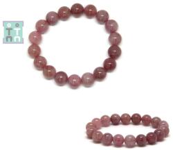  Bratara Cuart Roz Madagascar Diametru 56 mm, Rotund 11-12 mm