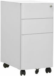 vidaXL Dulap dosare mobil, gri deschis, 30x45x59 cm, oțel (335983) Dulap arhivare