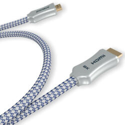 RiCable Visus 2.1-es 8k/10k prémium HDMI kábel - 1m (ricable-visus-premium-hdmi-2-1-1)