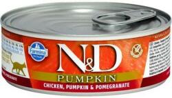 N&D Chicken, Pumpkin & Pomegranate - Csirkehúsos, sütőtökös és gránátalmás konzerv macskáknak 80 g