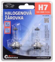 Compass Izzó 12V H7, 55W PX26d blister 2 db (08426)