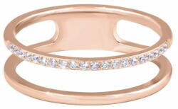  Troli Dupla minimalista acél gyűrű Rose Gold (Kerület 60 mm)