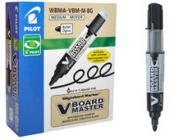 Pilot Marker pentru tabla reincarcabil Pilot Vboard Master, varf rotund, 2.3 mm, 10 bucati/cutie, negru (PWBMA-VBM-MB-BAX10)