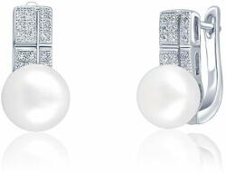  JwL Luxury Pearls Gyönyörű fülbevalók valódi gyönggyel és cirkónium kövekkel JL0644 - mall