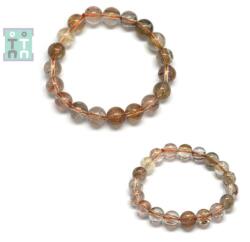  Bratara Cuart cu Rutil Auriu, diametru 52 mm, margea rotunda 11 mm - concepttropic - 226,00 RON