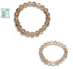  Bratara Cuart cu Rutil Auriu, diametru 52 - 63 mm, margea rotunda 10 mm - concepttropic - 201,00 RON
