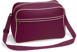 Bag Base Irodai táska Bag Base Retro Shoulder Bag - Egy méret, Burgundi/Homok
