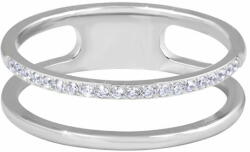 Troli Dupla minimalista acél gyűrű Silver (Kerület 62 mm)