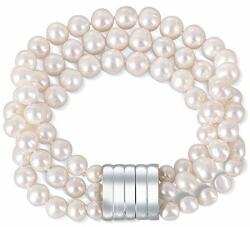  JwL Luxury Pearls Háromsoros karkötő valódi fehér gyöngyökből JL0668 - mall
