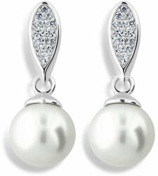  Cutie Jewellery Luxus fülbevalók fehér aranyból, valódi gyöngyökkel és cirkónium kövekkel Z6412-3124-10-X-2 - mall