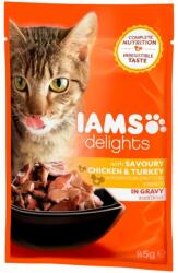 Iams Delights Csirkehús és Pulykahús szószban 85 g 0.09 kg