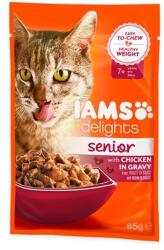 Iams Delights Senior Csirkehús szószban 85 g 0.09 kg