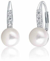  JwL Luxury Pearls Ezüst gyöngyház és cirkónium fülbevaló JL0601 - mall