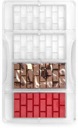 Decora Matrita Policarbonat Ciocolata, Tablete Caramizi 8.5x4.2 cm, 4 Cavitati, 20x12xH2 cm (50127) Forma prajituri si ustensile pentru gatit