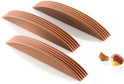 Silikomart Batoane Ciocolata 11.9 x 1.8 x H 1.7 cm - Matrita Policarbonat Striatii, 10 cavitati (CH006) (52.906.86.0065)