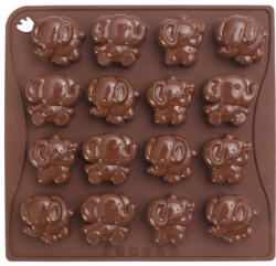 Pavoni Forma Silicon Chocoice Elefanti, 16 cavitati (CHOCO12) Forma prajituri si ustensile pentru gatit
