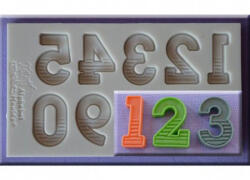 Alphabet Moulds Mulaj Silicon Cifre cu Umbre H 2.1 cm (AM0223)
