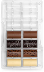 Decora Matrita Policarbonat Ciocolata, Batoane Medii 4 cm, 14 Cavitati, 20x12xH2 cm (50116)