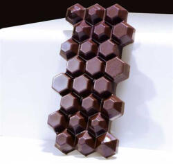 Martellato Matrita Policarbonat 3 Batoane Ciocolata Hexagon, 27.5x17.5 cm (MA2015) Forma prajituri si ustensile pentru gatit