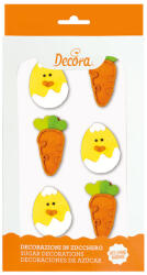 Decora Decor Zahar - Figurine Paste, Puisori si Morcovi O 5 cm, 6 buc (500357)