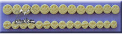 Alphabet Moulds Mulaj Silicon Borduri Fete Smiley, L 19 cm (AM0030)