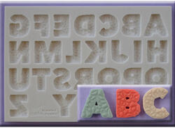 Alphabet Moulds Mulaj Silicon Alfabet Stil Texturat H 2.1 cm (AM0249)