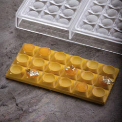 Pavoni Tablete Ciocolata 15.4 x 7.7 x H 0.9 cm - Matrita policarbonat Lego, 3 cavitati (PC5010FR)