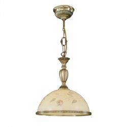 Reccagni Angelo Lustra/Pendul din alama cu sticla decorata design italian D-28cm 6208 (RA-L. 6208/28 cm.)