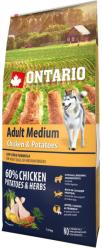 ONTARIO Adult Medium Chicken & Potato 12 kg