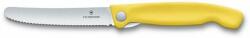 Victorinox Swiss Classic Kihajtható uzsonnázó kés recés éllel, sárga 11 cm (6.7836.F8B)
