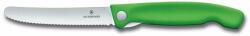 Victorinox Swiss Classic Kihajtható uzsonnázó kés recés éllel, zöld 11 cm (6.7836.F4B)