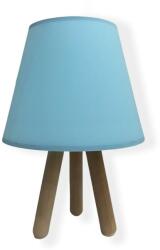 ASIR GROUP Asztali lámpa WOOD 1xE27/60W/230V kék AS0352 (AS0352)