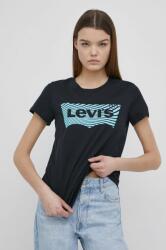 Levi's tricou din bumbac culoarea negru PPYY-TSD0H7_99X