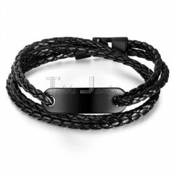 Talitha Кожена гривна с плочка за гравиране - talitha-jewelry - 29,00 лв